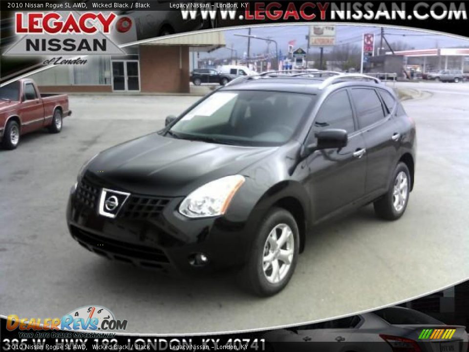 2010 Nissan Rogue SL AWD Wicked Black / Black Photo #1