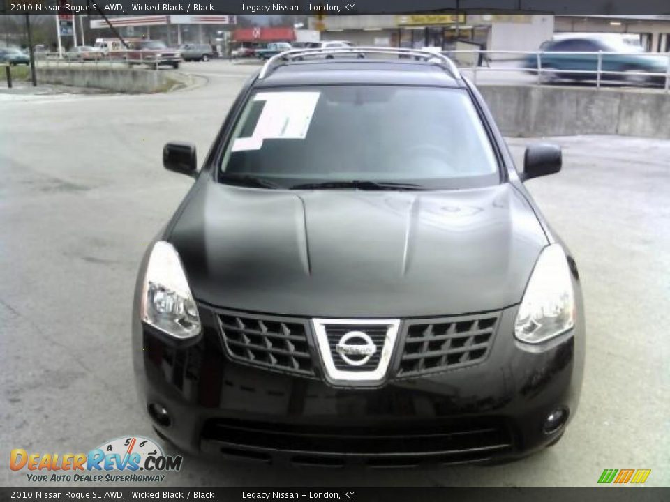 2010 Nissan Rogue SL AWD Wicked Black / Black Photo #2