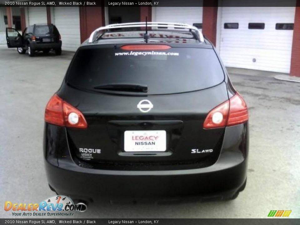 2010 Nissan Rogue SL AWD Wicked Black / Black Photo #6