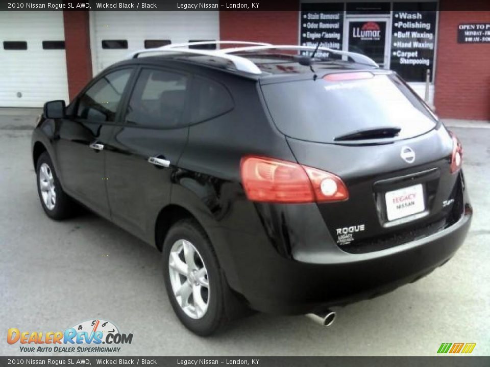 2010 Nissan Rogue SL AWD Wicked Black / Black Photo #7
