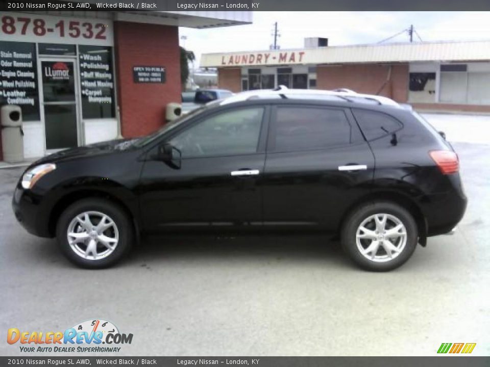 2010 Nissan Rogue SL AWD Wicked Black / Black Photo #8