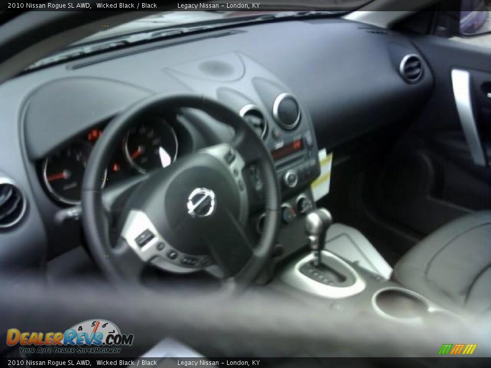 2010 Nissan Rogue SL AWD Wicked Black / Black Photo #10