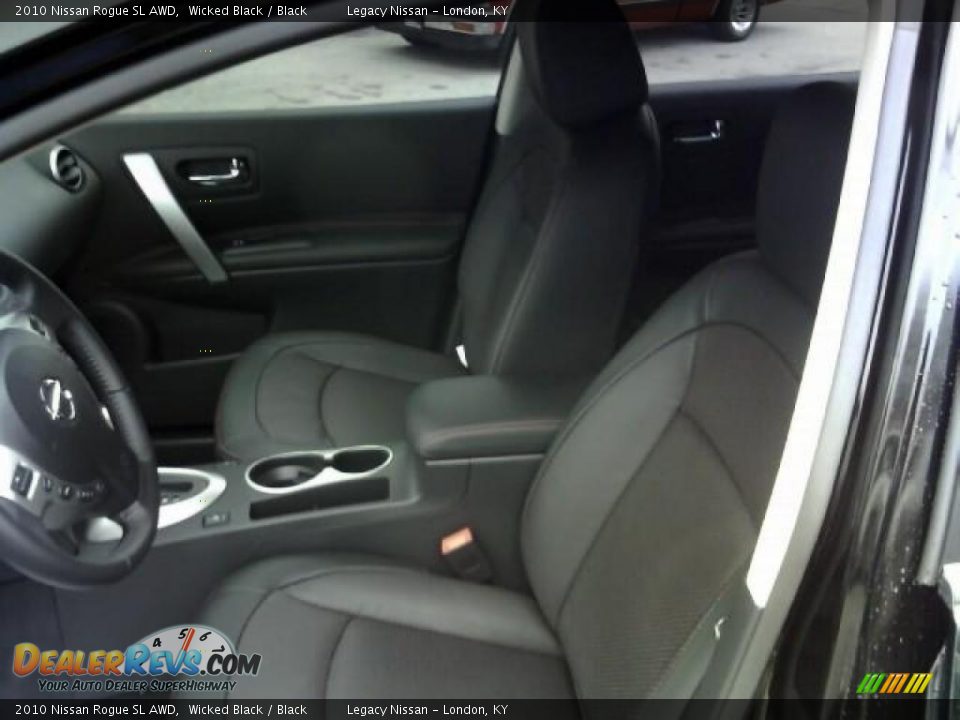 2010 Nissan Rogue SL AWD Wicked Black / Black Photo #11