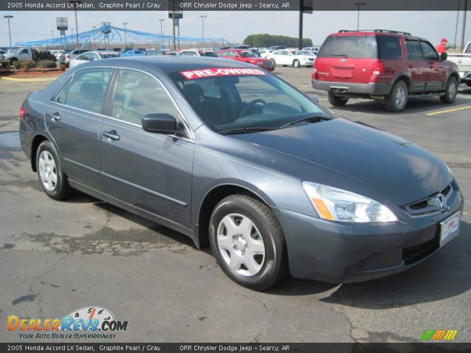 2005 Honda Accord LX Sedan Graphite Pearl / Gray Photo #3