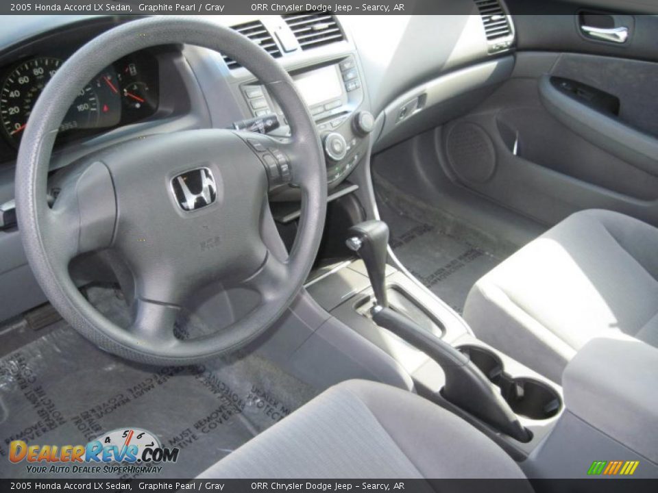 2005 Honda Accord LX Sedan Graphite Pearl / Gray Photo #9