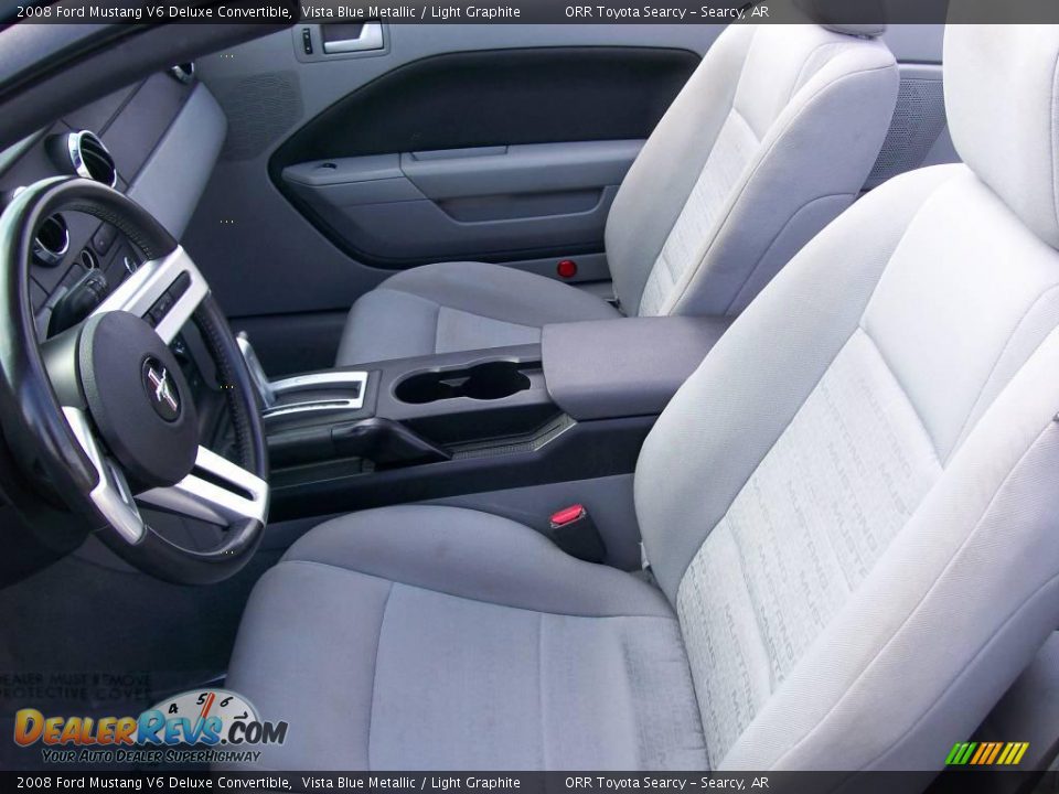 2008 Ford Mustang V6 Deluxe Convertible Vista Blue Metallic / Light Graphite Photo #9