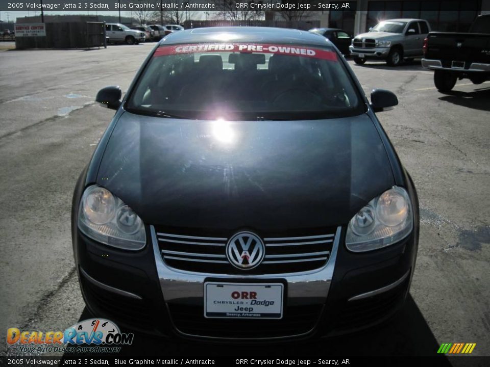 2005 Volkswagen Jetta 2.5 Sedan Blue Graphite Metallic / Anthracite Photo #5