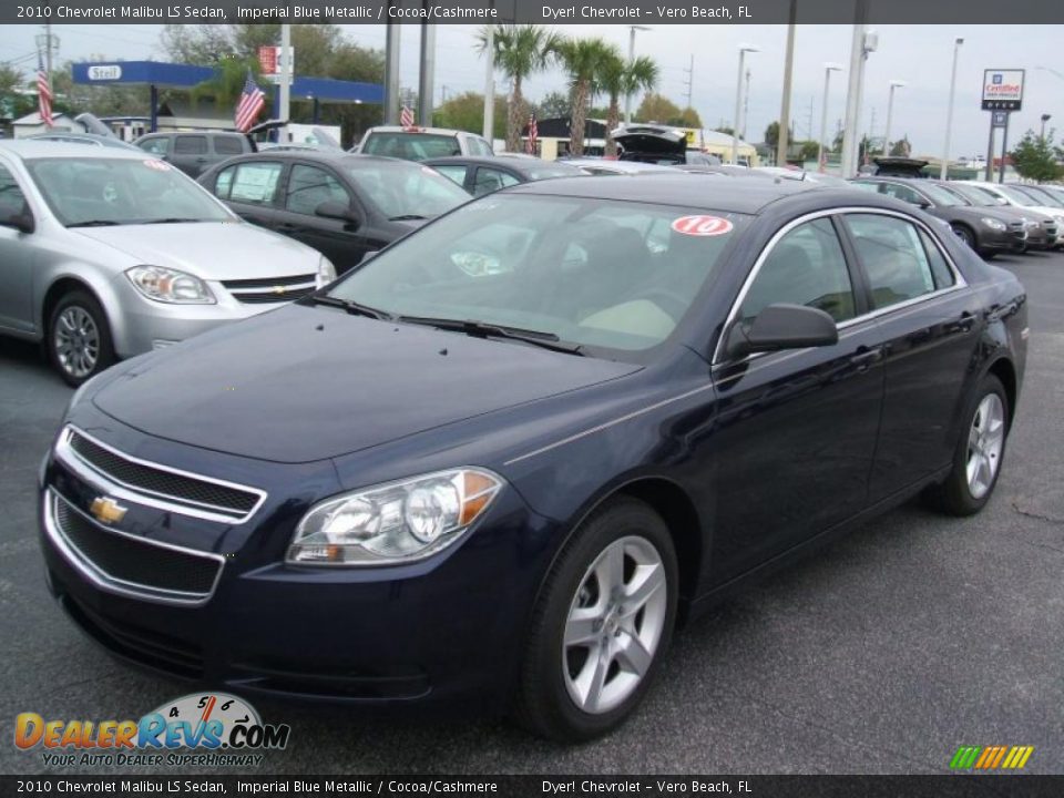 2010 Chevrolet Malibu LS Sedan Imperial Blue Metallic / Cocoa/Cashmere Photo #2