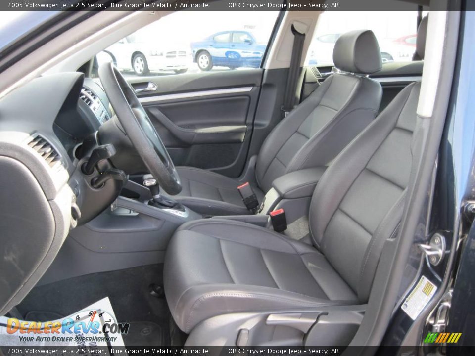 2005 Volkswagen Jetta 2.5 Sedan Blue Graphite Metallic / Anthracite Photo #9