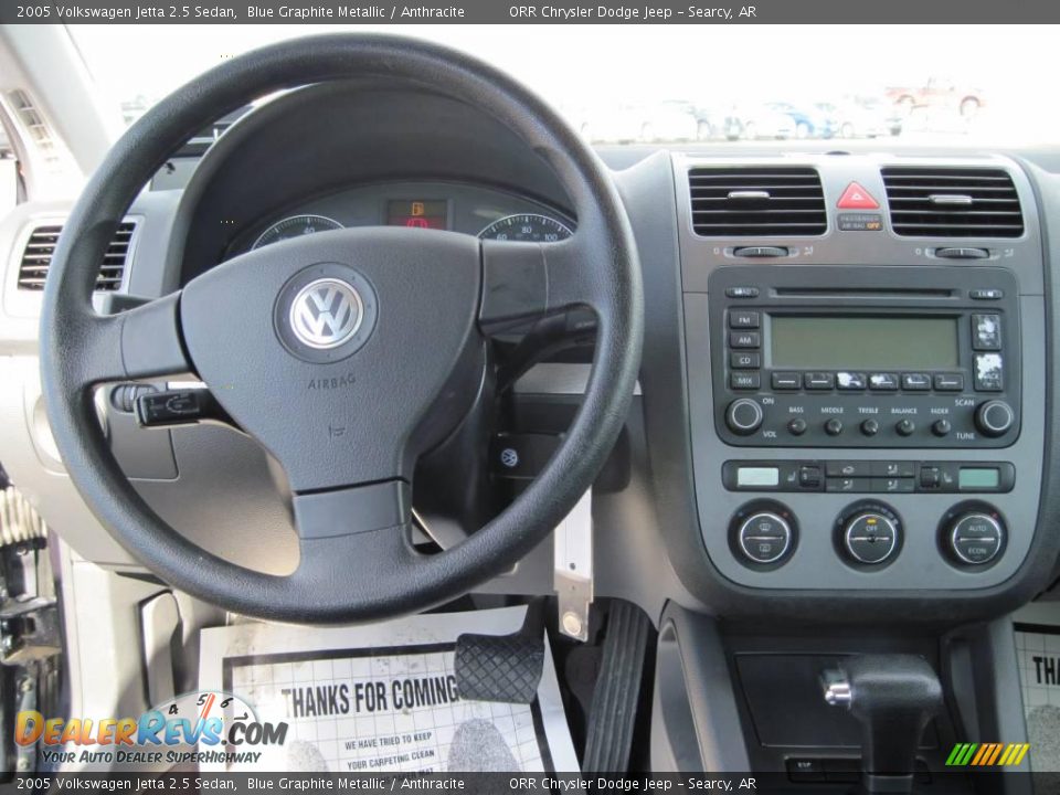 2005 Volkswagen Jetta 2.5 Sedan Blue Graphite Metallic / Anthracite Photo #11