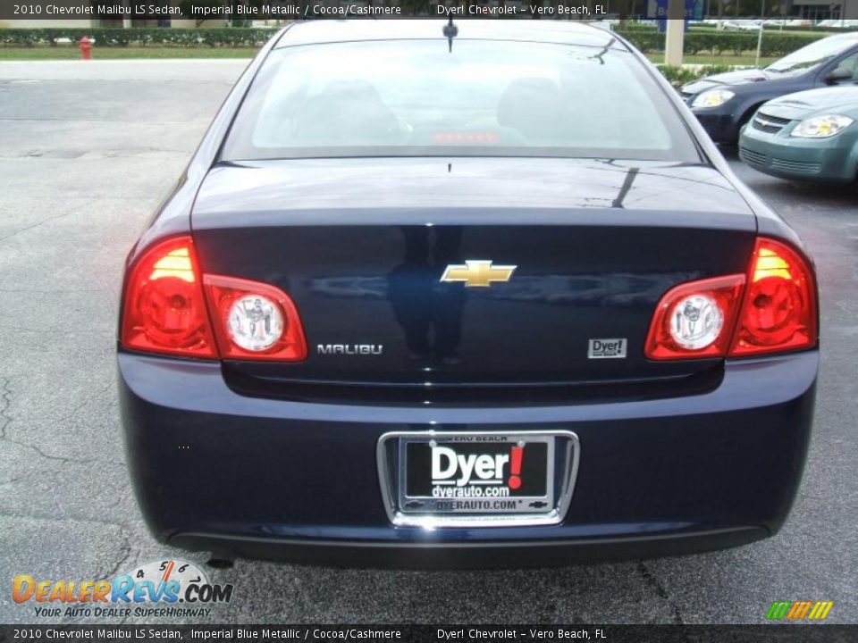 2010 Chevrolet Malibu LS Sedan Imperial Blue Metallic / Cocoa/Cashmere Photo #5