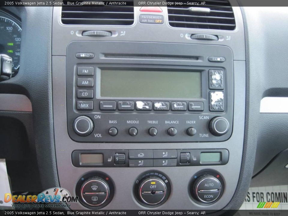 2005 Volkswagen Jetta 2.5 Sedan Blue Graphite Metallic / Anthracite Photo #12