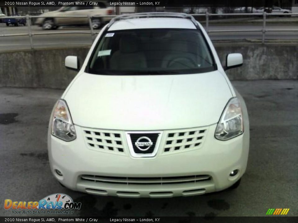 2010 Nissan Rogue SL AWD Phantom White / Gray Photo #2