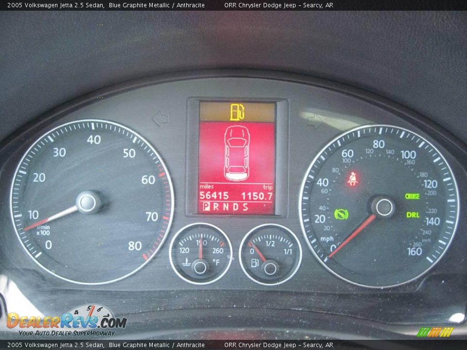 2005 Volkswagen Jetta 2.5 Sedan Blue Graphite Metallic / Anthracite Photo #13