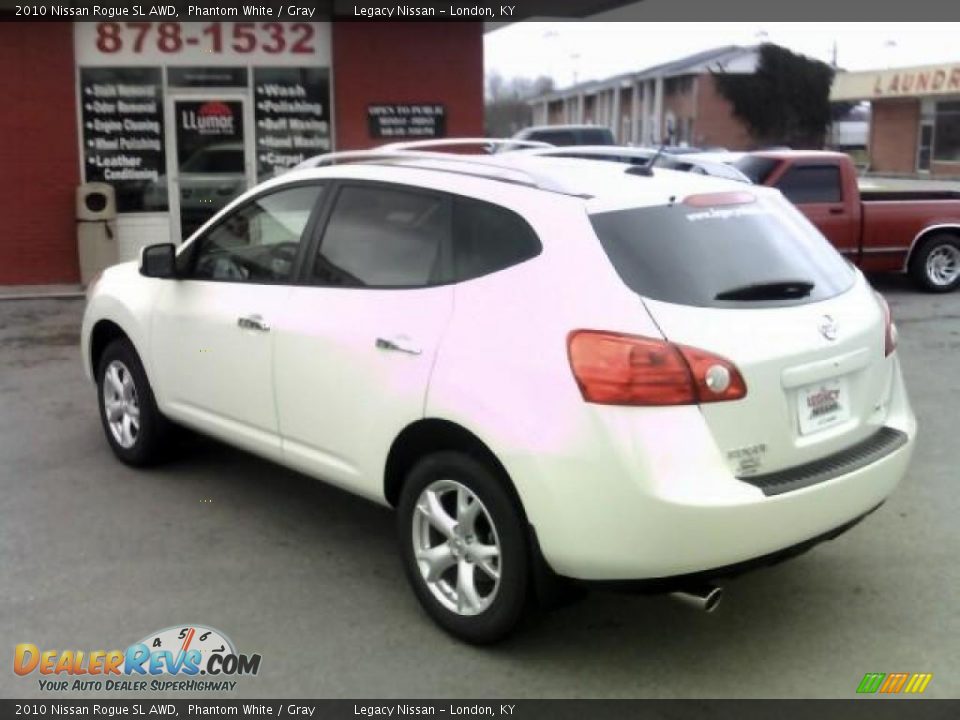 2010 Nissan Rogue SL AWD Phantom White / Gray Photo #6