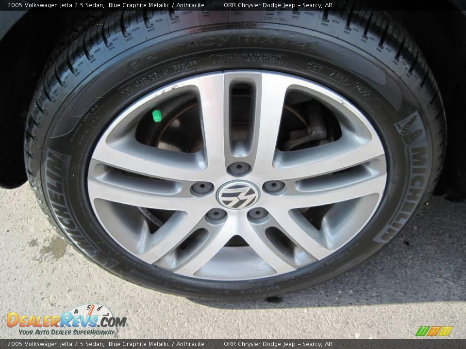 2005 Volkswagen Jetta 2.5 Sedan Blue Graphite Metallic / Anthracite Photo #17