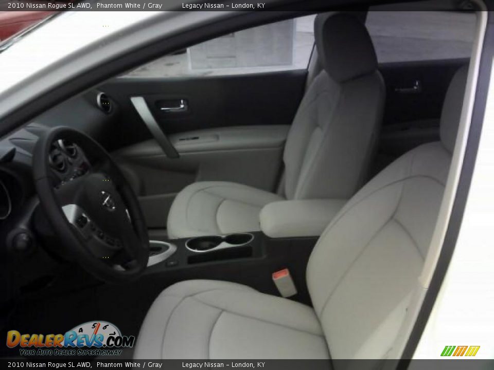 2010 Nissan Rogue SL AWD Phantom White / Gray Photo #11