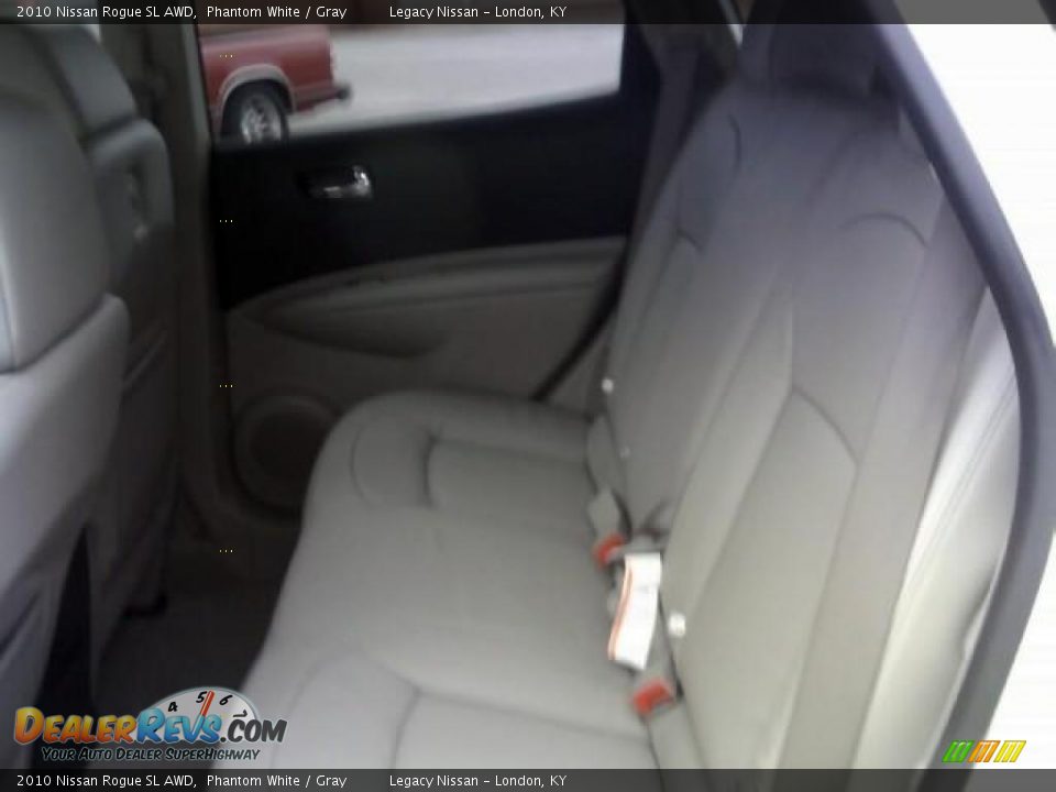 2010 Nissan Rogue SL AWD Phantom White / Gray Photo #12