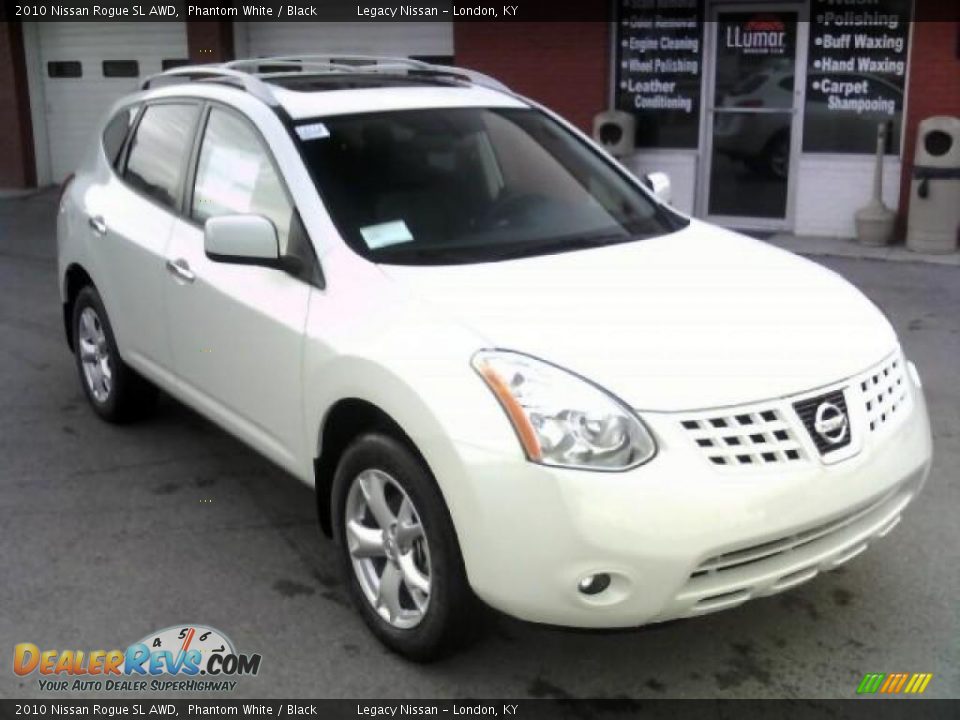 2010 Nissan Rogue SL AWD Phantom White / Black Photo #3