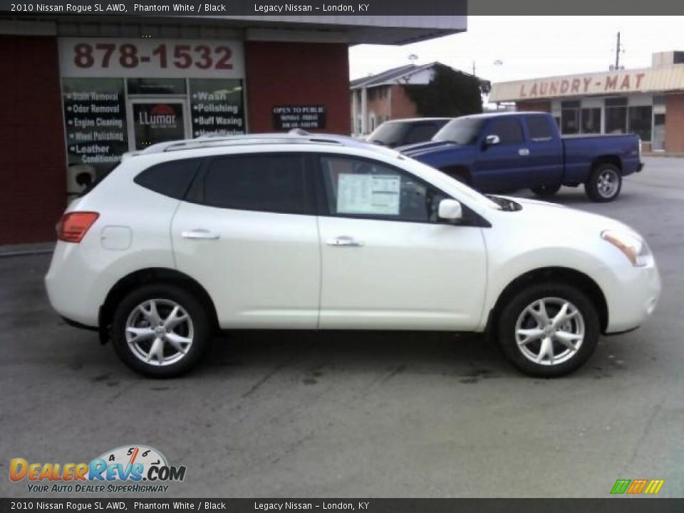 2010 Nissan Rogue SL AWD Phantom White / Black Photo #4