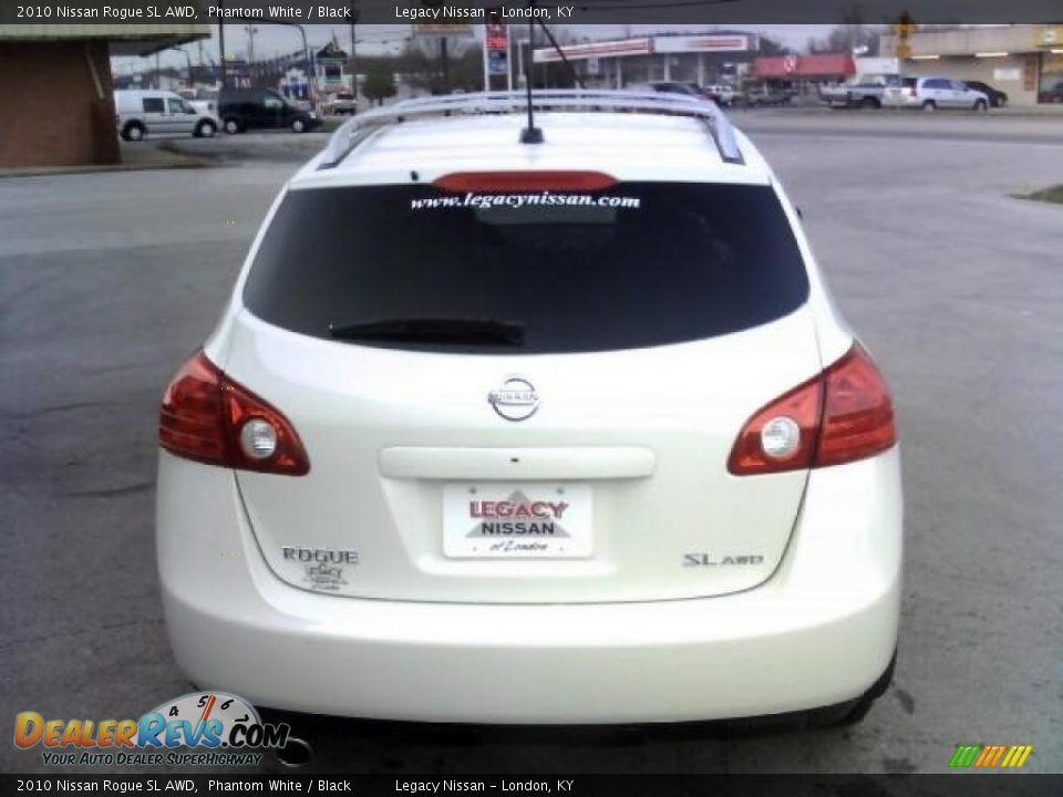 2010 Nissan Rogue SL AWD Phantom White / Black Photo #6