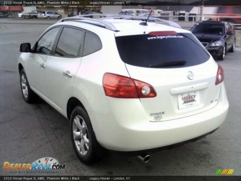 2010 Nissan Rogue SL AWD Phantom White / Black Photo #7