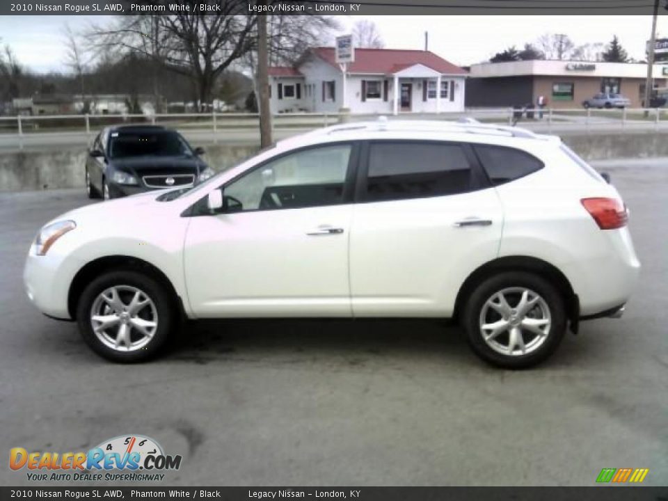 2010 Nissan Rogue SL AWD Phantom White / Black Photo #8