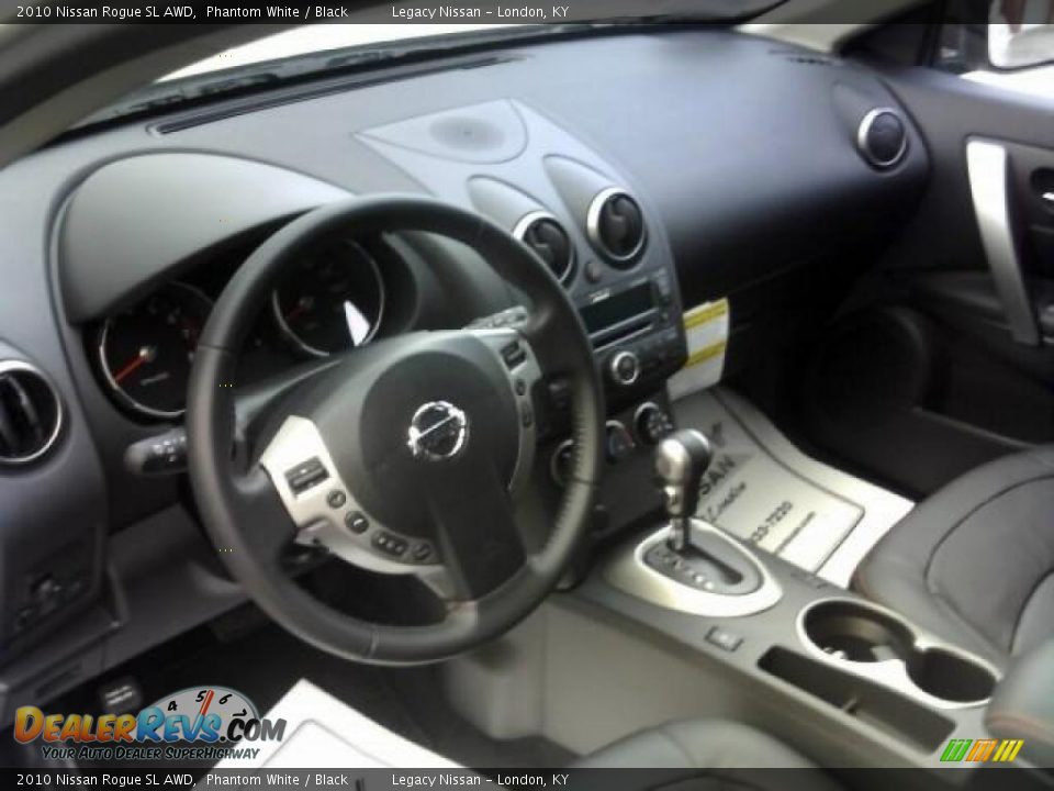 2010 Nissan Rogue SL AWD Phantom White / Black Photo #9