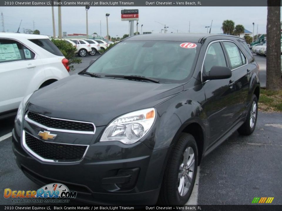 2010 Chevrolet Equinox LS Black Granite Metallic / Jet Black/Light Titanium Photo #2