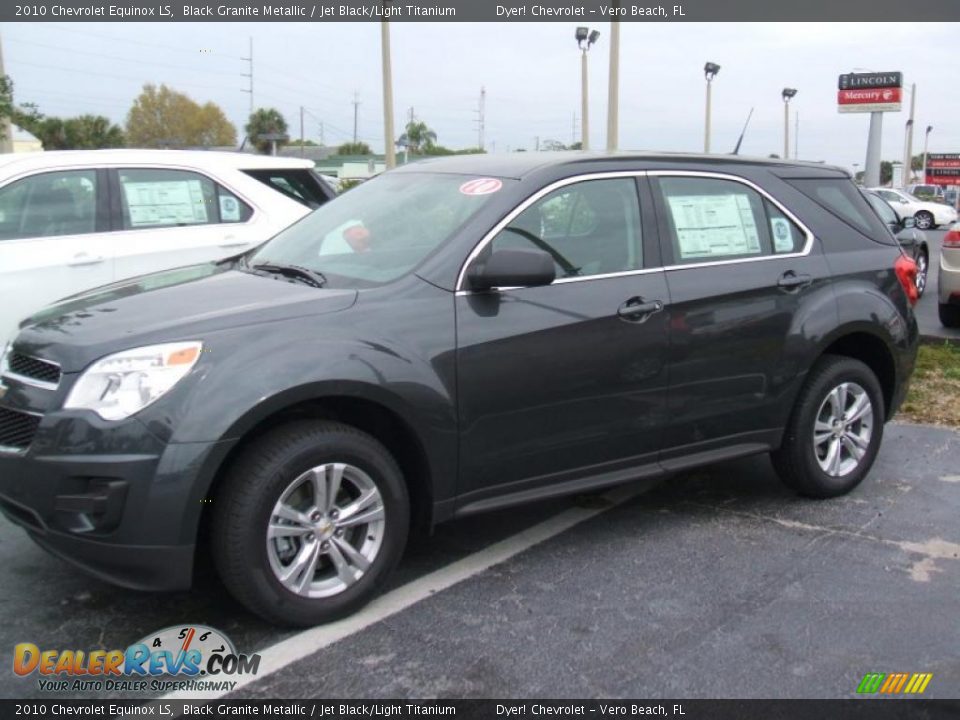 2010 Chevrolet Equinox LS Black Granite Metallic / Jet Black/Light Titanium Photo #3