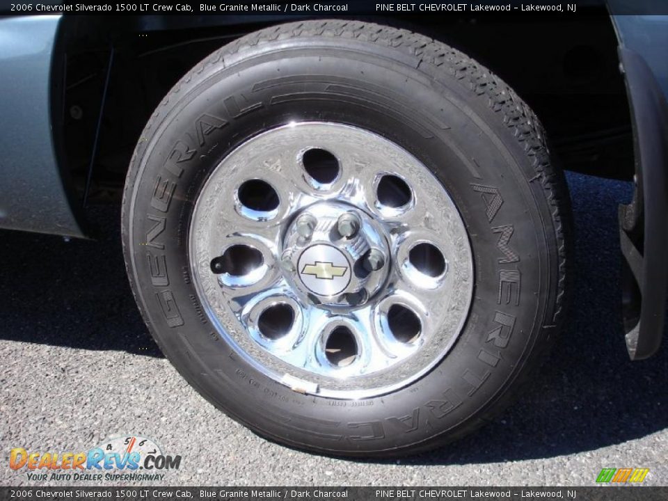 2006 Chevrolet Silverado 1500 LT Crew Cab Blue Granite Metallic / Dark Charcoal Photo #8