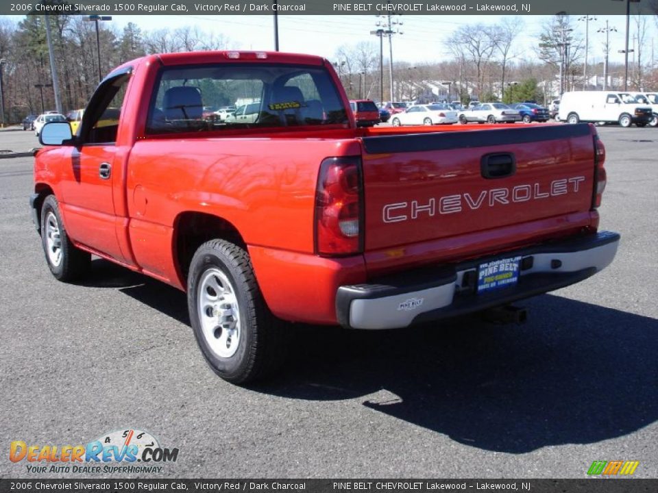 2006 Chevrolet Silverado 1500 Regular Cab Victory Red / Dark Charcoal Photo #6