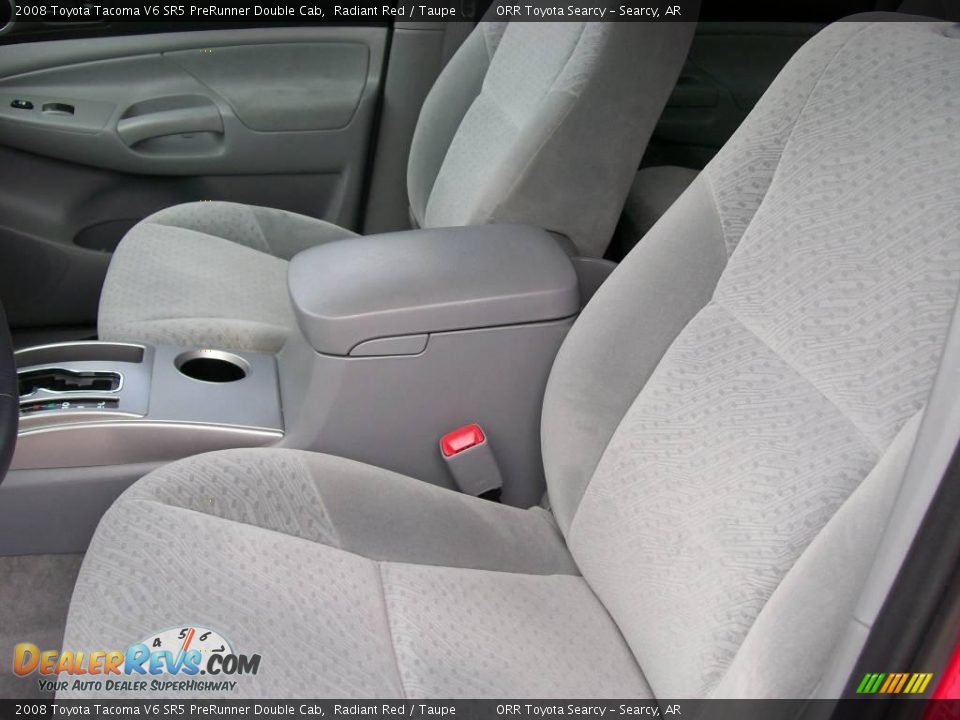 2008 Toyota Tacoma V6 SR5 PreRunner Double Cab Radiant Red / Taupe Photo #7