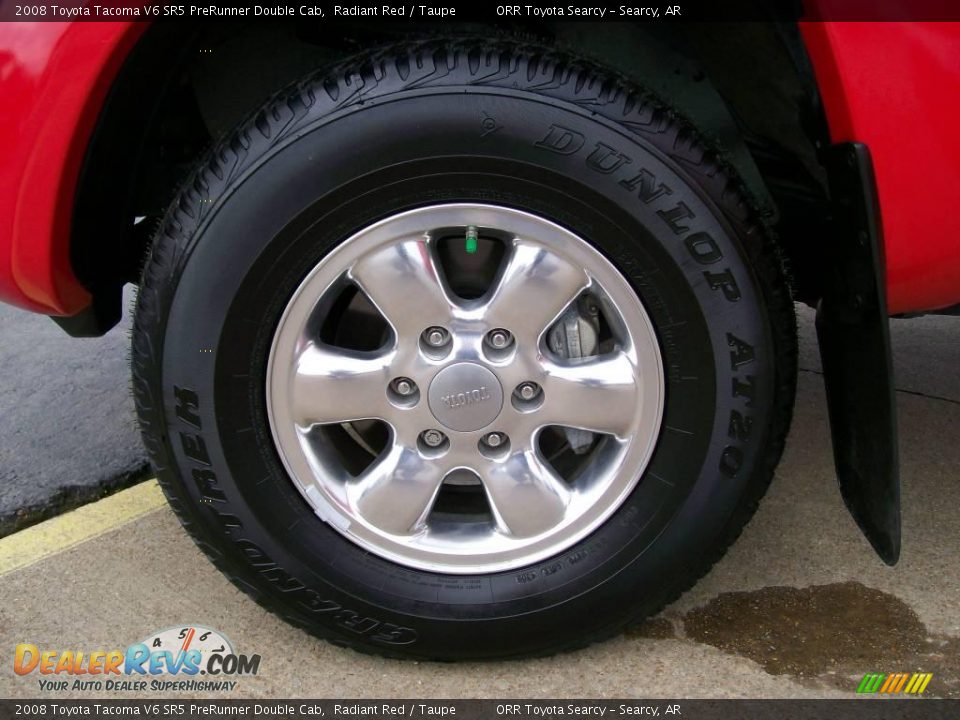 2008 Toyota Tacoma V6 SR5 PreRunner Double Cab Radiant Red / Taupe Photo #9