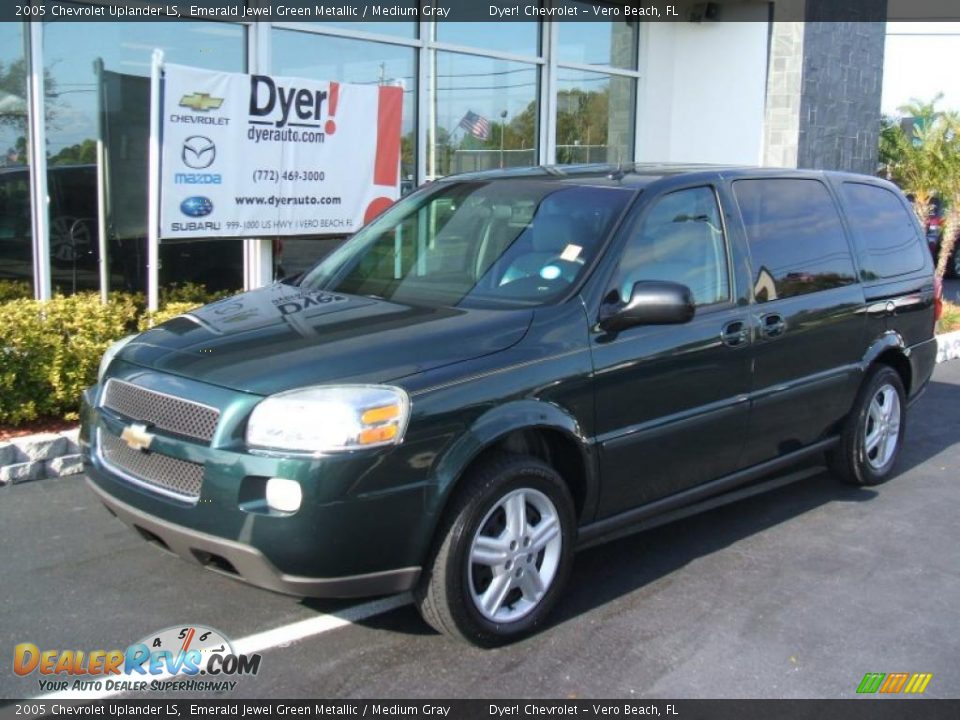 2005 Chevrolet Uplander LS Emerald Jewel Green Metallic / Medium Gray Photo #2
