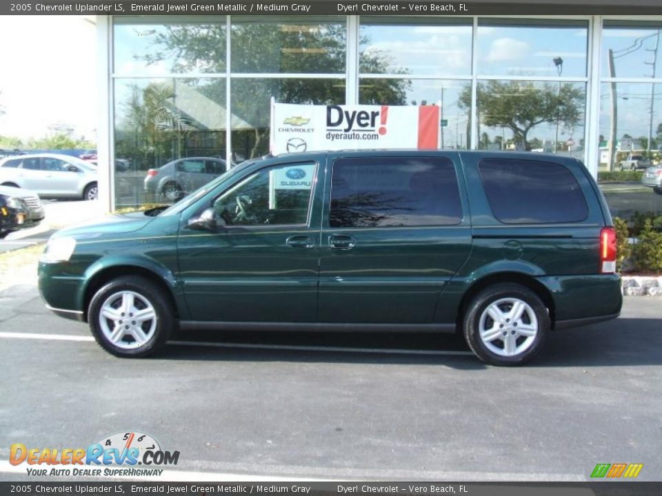2005 Chevrolet Uplander LS Emerald Jewel Green Metallic / Medium Gray Photo #3
