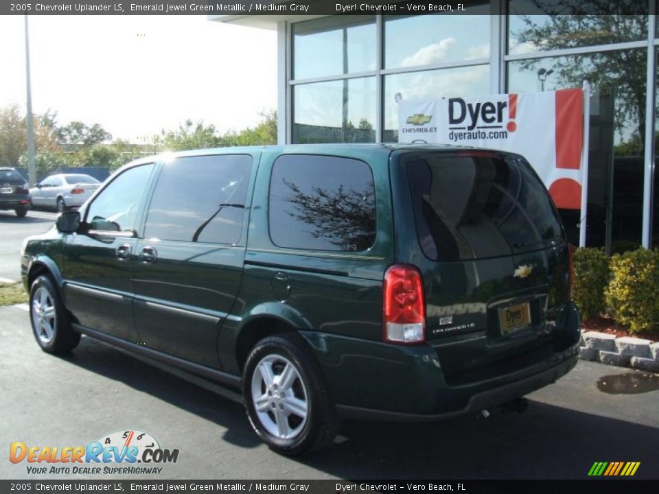 2005 Chevrolet Uplander LS Emerald Jewel Green Metallic / Medium Gray Photo #4