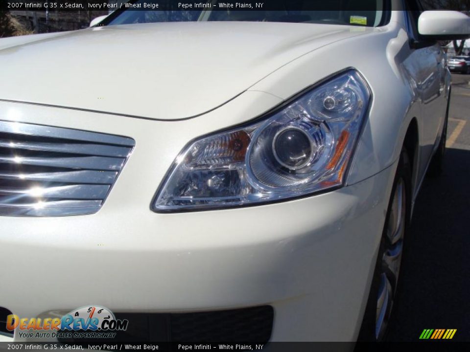 2007 Infiniti G 35 x Sedan Ivory Pearl / Wheat Beige Photo #2