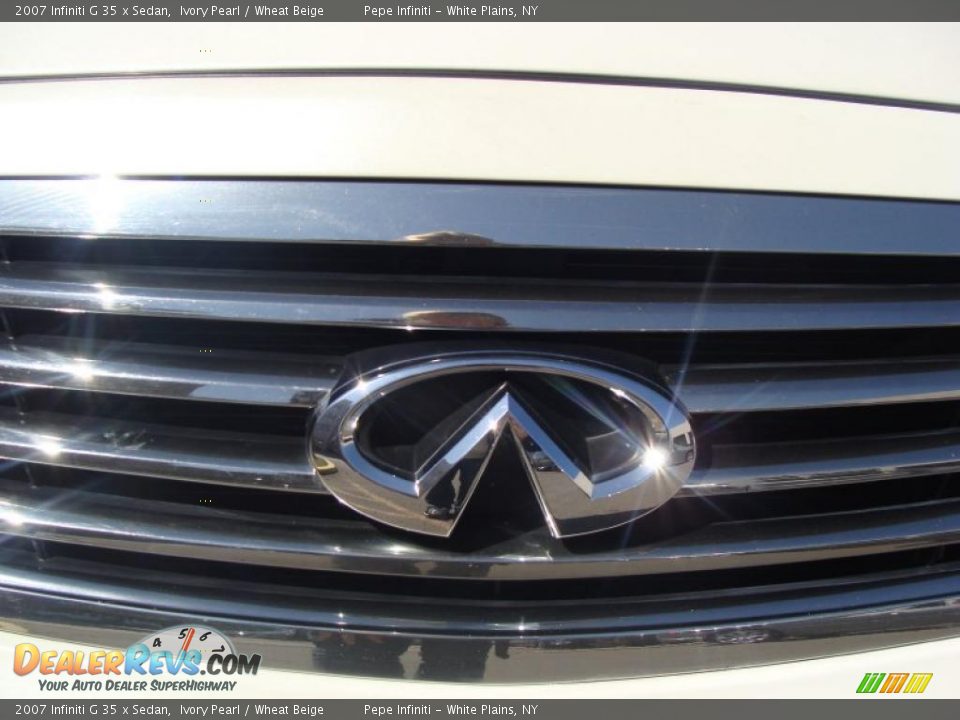 2007 Infiniti G 35 x Sedan Ivory Pearl / Wheat Beige Photo #4