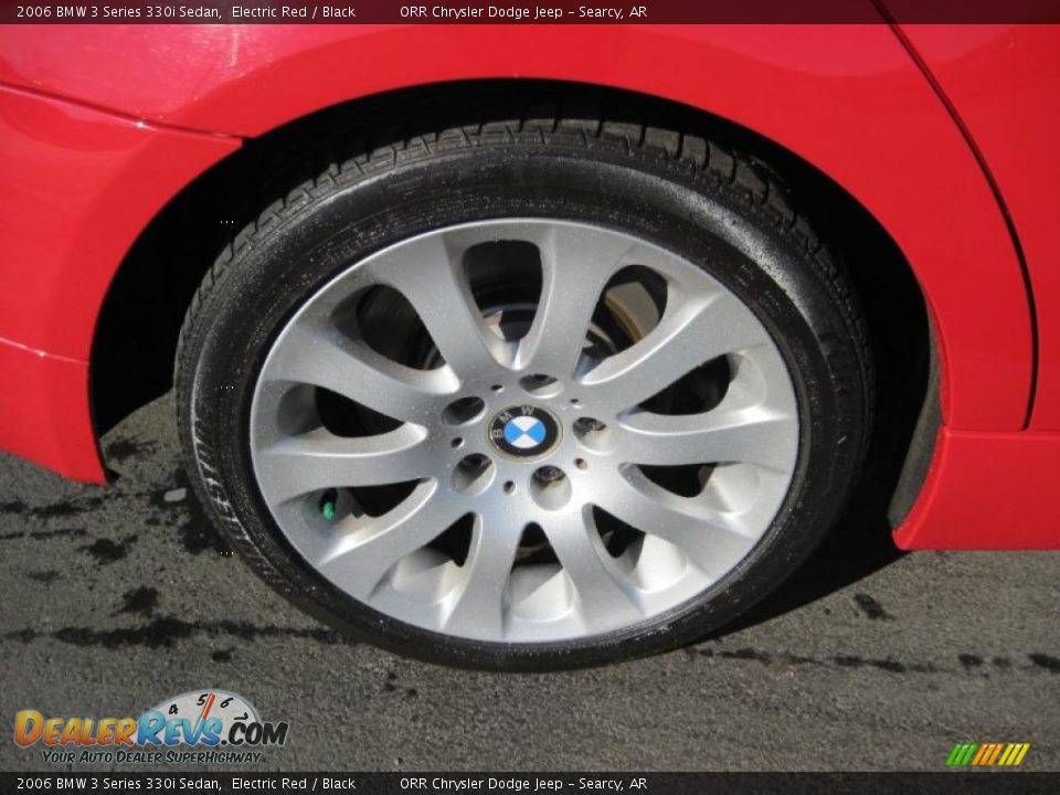 2006 BMW 3 Series 330i Sedan Electric Red / Black Photo #14