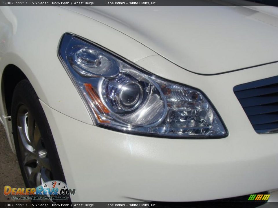 2007 Infiniti G 35 x Sedan Ivory Pearl / Wheat Beige Photo #6