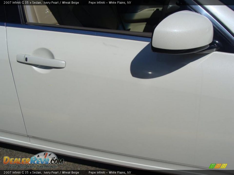 2007 Infiniti G 35 x Sedan Ivory Pearl / Wheat Beige Photo #8
