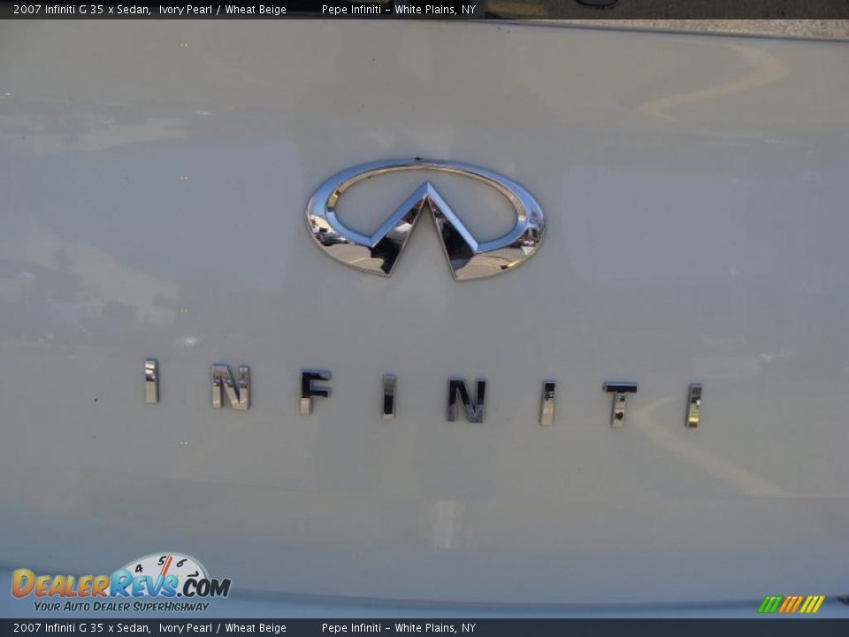 2007 Infiniti G 35 x Sedan Ivory Pearl / Wheat Beige Photo #12