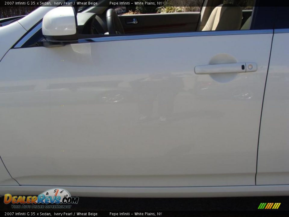 2007 Infiniti G 35 x Sedan Ivory Pearl / Wheat Beige Photo #16