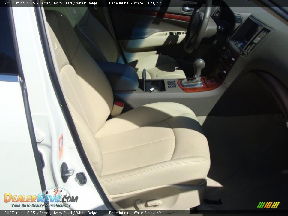 2007 Infiniti G 35 x Sedan Ivory Pearl / Wheat Beige Photo #25