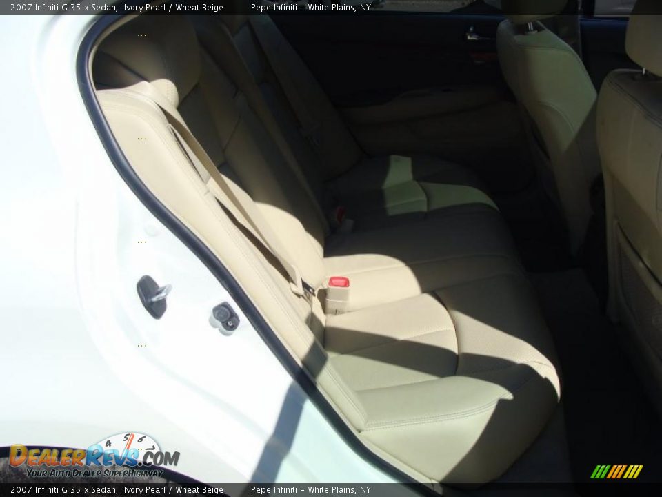2007 Infiniti G 35 x Sedan Ivory Pearl / Wheat Beige Photo #28
