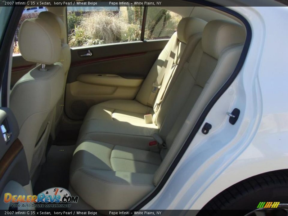 2007 Infiniti G 35 x Sedan Ivory Pearl / Wheat Beige Photo #30