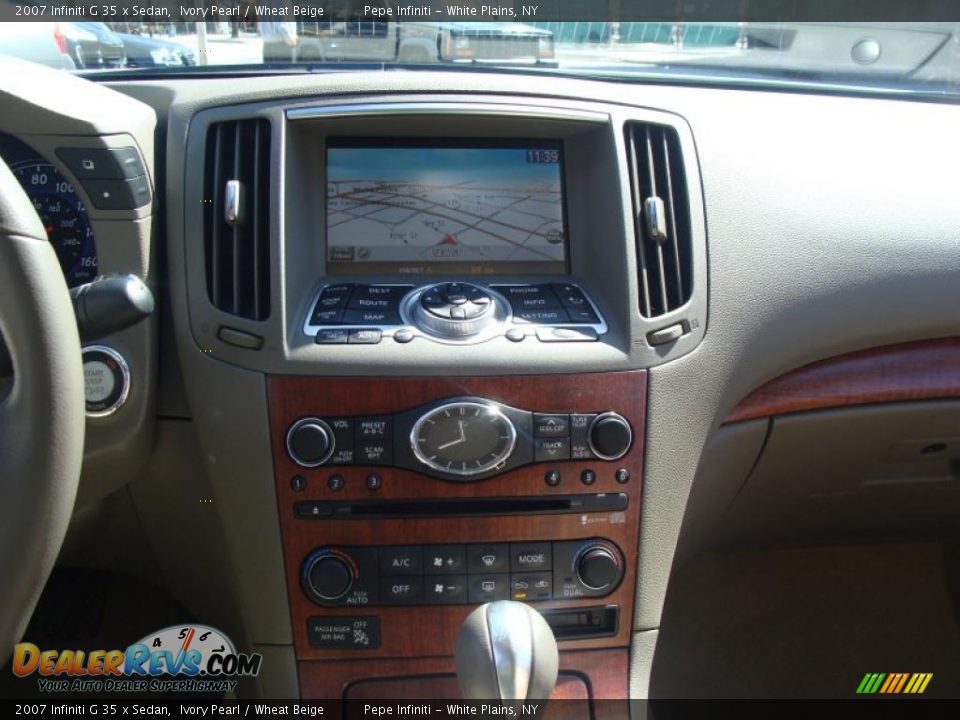 2007 Infiniti G 35 x Sedan Ivory Pearl / Wheat Beige Photo #33