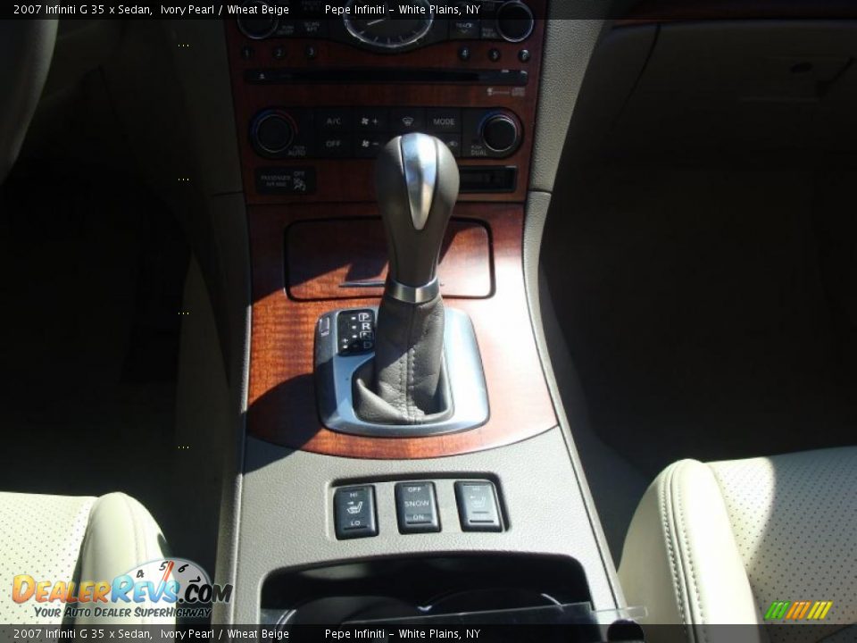2007 Infiniti G 35 x Sedan Ivory Pearl / Wheat Beige Photo #34