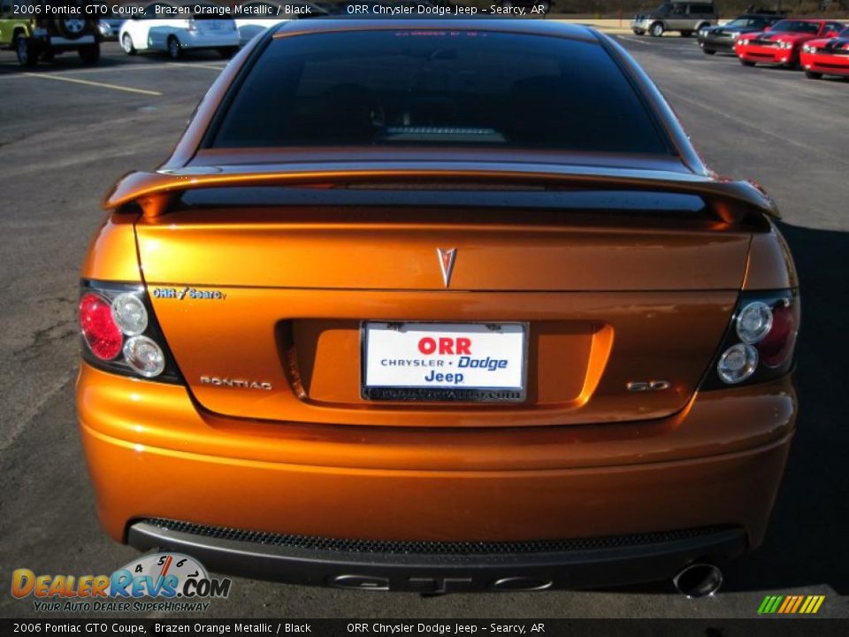 2006 Pontiac GTO Coupe Brazen Orange Metallic / Black Photo #4